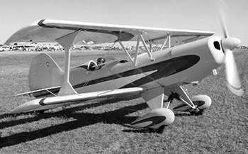 Acro Sport II Biplane 3D model rigged
