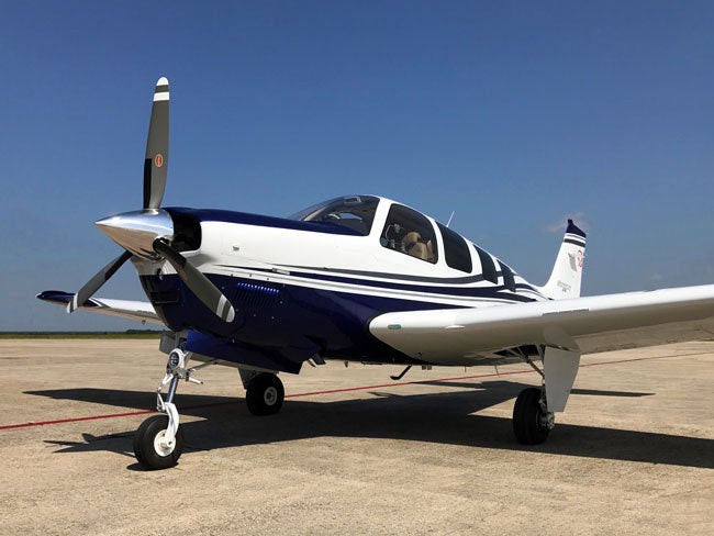 Beechcraft Bonanza G36 on the ramp