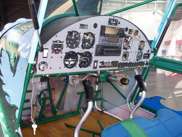 A beautifully finished panel of a Kitfox kitplane.