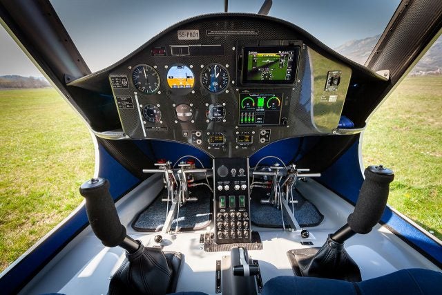 The layout of the cockpit is very simple, in part to keep things very light. Weight is always the enemy of flight, but with electrics, it becomes even more critical. Photo courtesy of Pipistrel.