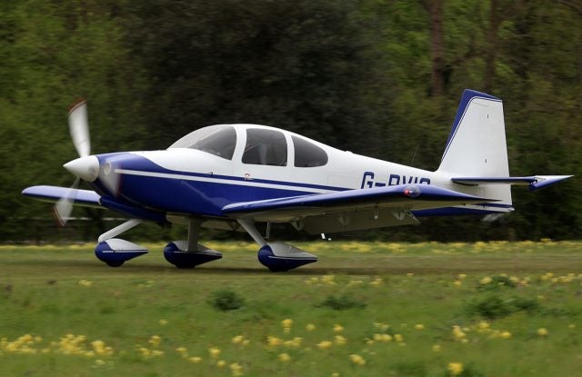 A gorgeous Van's RV-10 four-seat personal transportation kit plane.