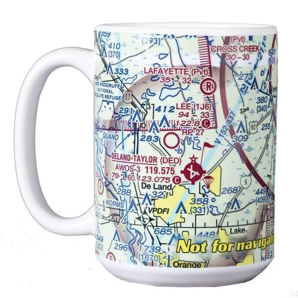 Custom U.S. Aeronautical Chart Coffee Mug