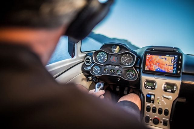 Instrument panel of the Icon A5