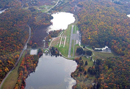AEROFLEX-ANDOVER. The rural beauty of 12N, with parallel grass and paved runways, is an eye pleaser.