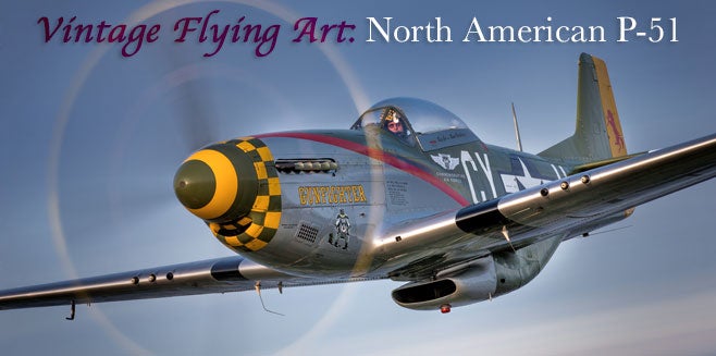 Vintage Flying Art: North American P-51