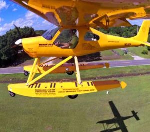 Merlin PSA on Aeromarine 800 Amphibious Floats 1st Flight all photos courtesy Aeromarine LSA