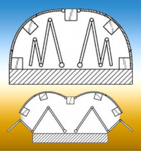 When the operator is ready to fly, the wings can be extended generally from the sides of the shape morphing fuselage through a hatch.
