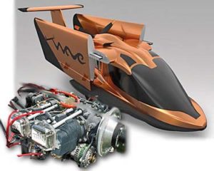 Vickers Aircraft Wave, expected in 2017, will be the first LSA seaplane to employ the 180-horsepower Titan X-340 engine.