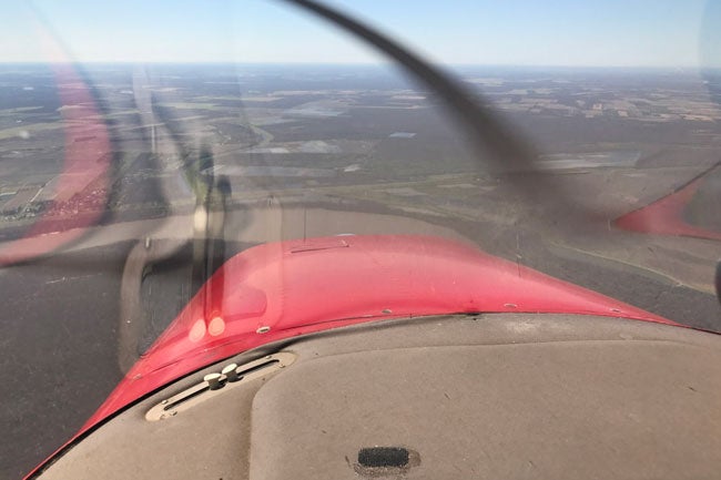 View from Cessna 182 Skylane