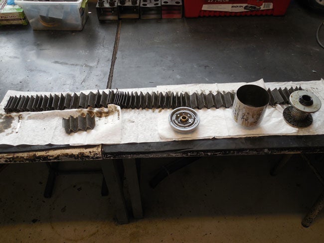 Oil filter components
