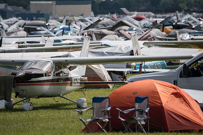 North Forty aircraft parking