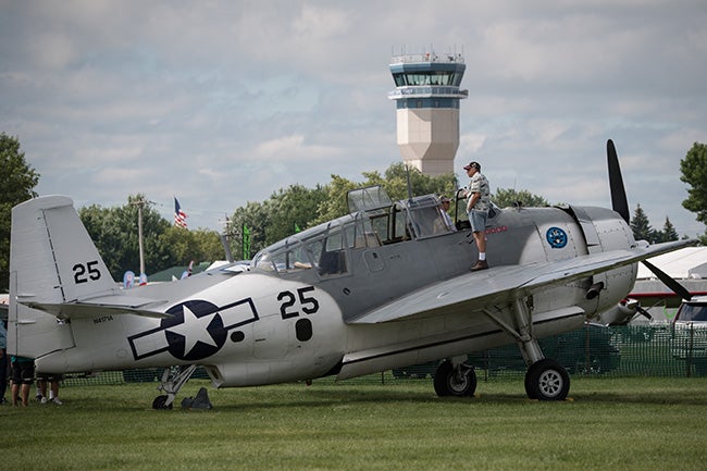 A TBM in the Warbird area