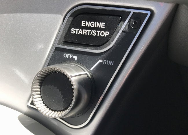 Cirrus SF50 Vision Jet start button