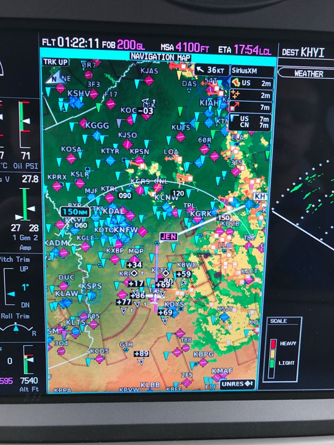 Cirrus SF50 Vision Jet weather