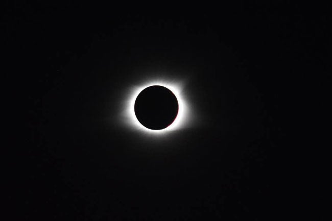 Total solar eclipse at KCKV