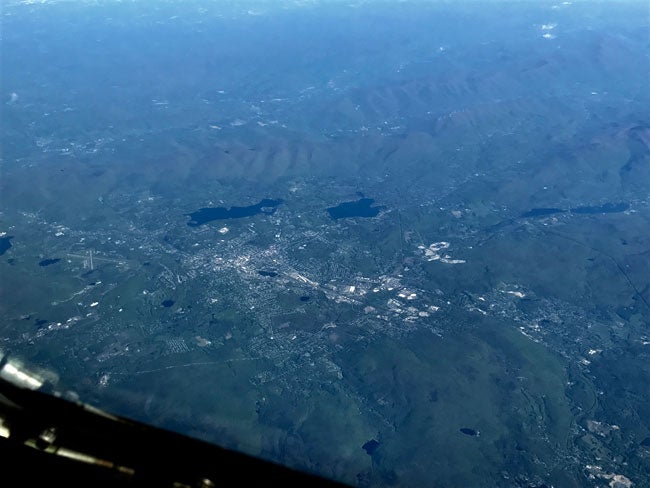 Views of Pittsfield, MA from the cockpit