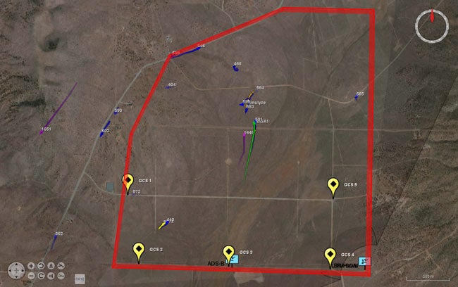 drone traffic management map