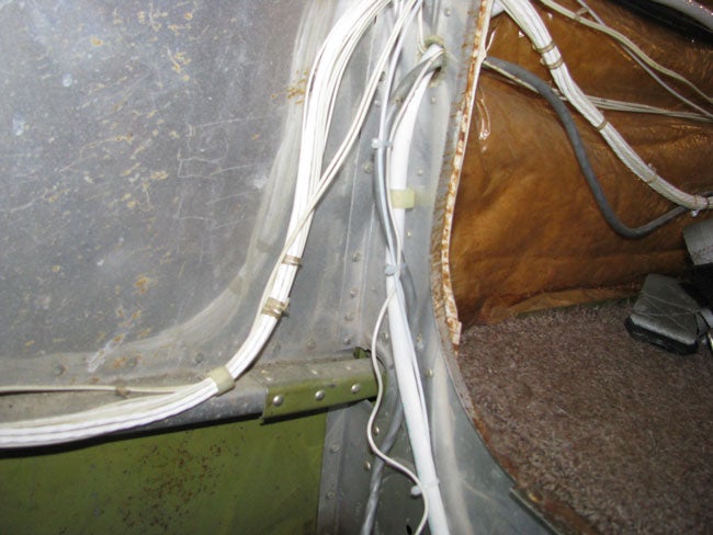 cable routing through the rear bulkhead