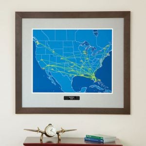 Custom Flight Track Map