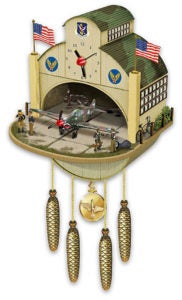 WWII Flying Tiger Cuckoo Clock