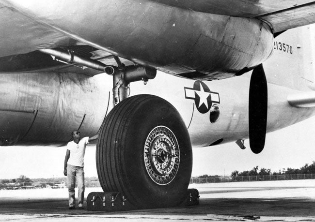 Convair XB-36 airplane tires