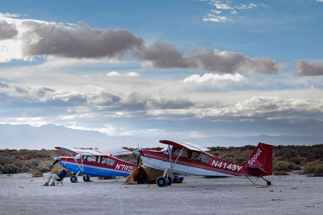 1969 Citabria and 1977 Scout at the High Sierra Fly-In