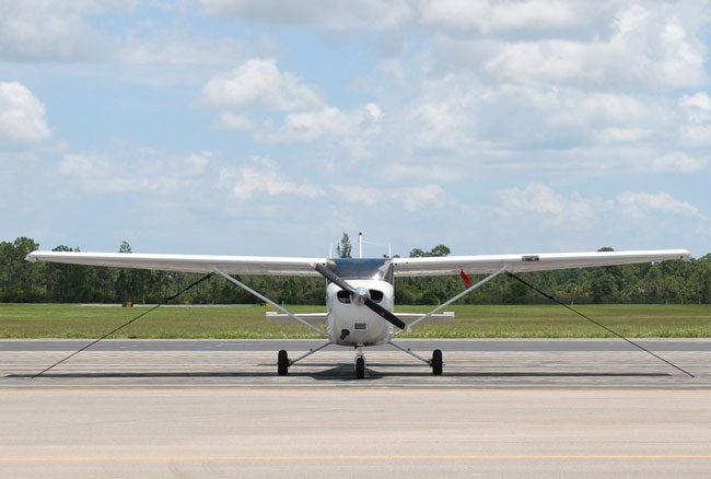 Airplane on ramp