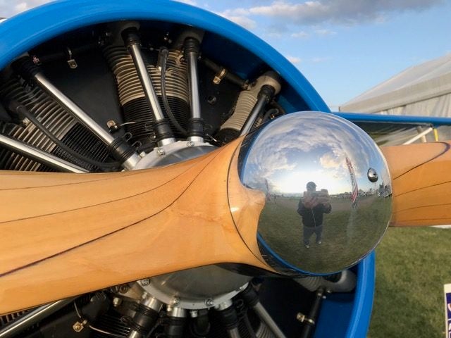 Robert's Reflection in the Spinner
