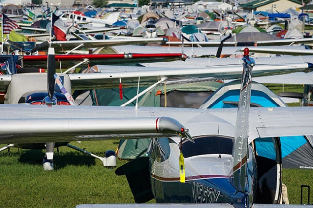 Parking at EAA AirVenture Oshkosh 2018