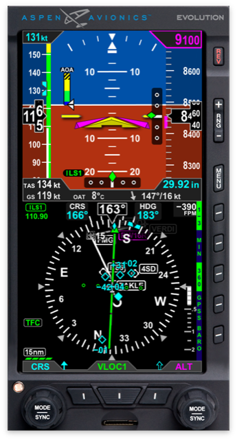 Aspen Avionics Electronic Flight Display