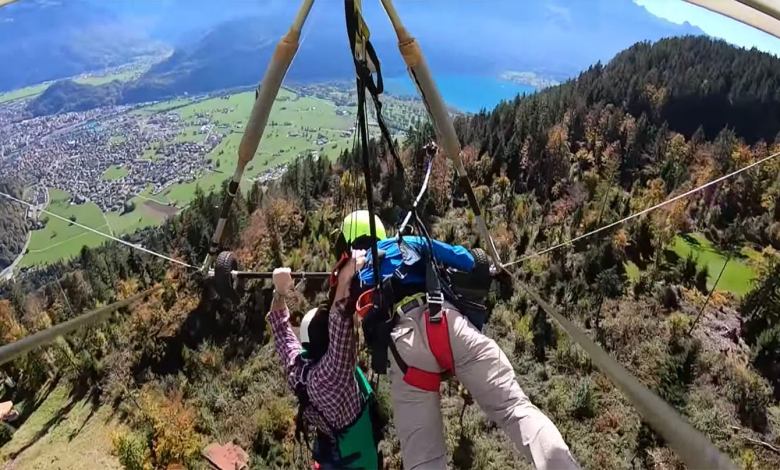 Hang Glider unharnessed