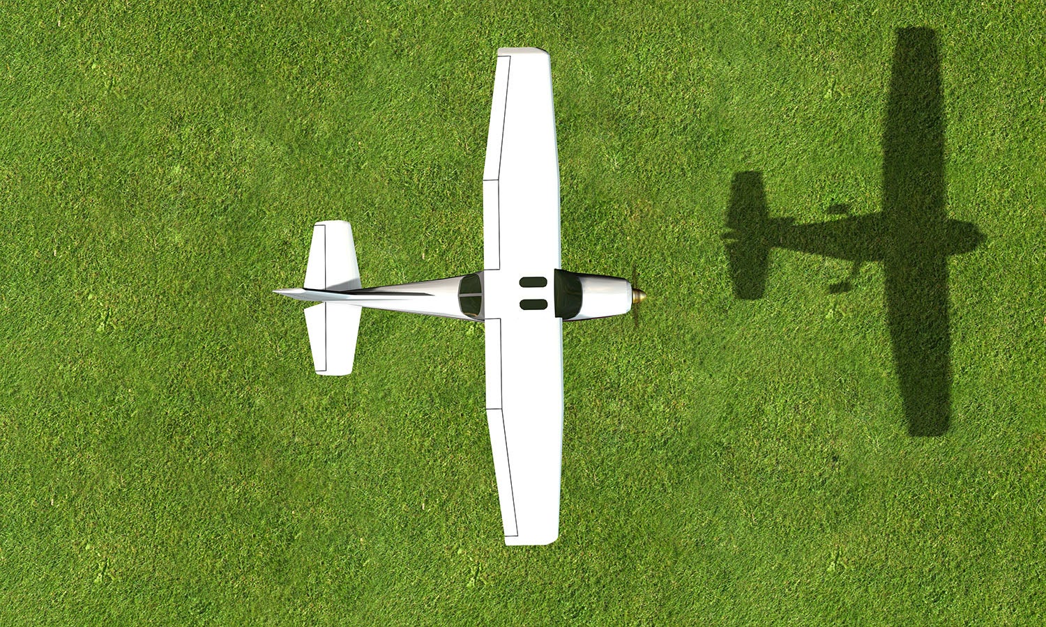 A plane landing