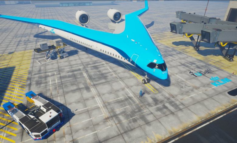 V-shaped plane