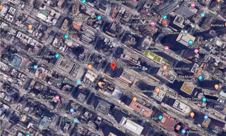 Google Maps Image of New York City