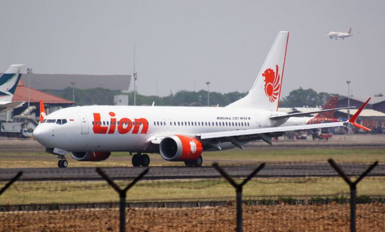 A Lion Air Boeing 737 Max 8