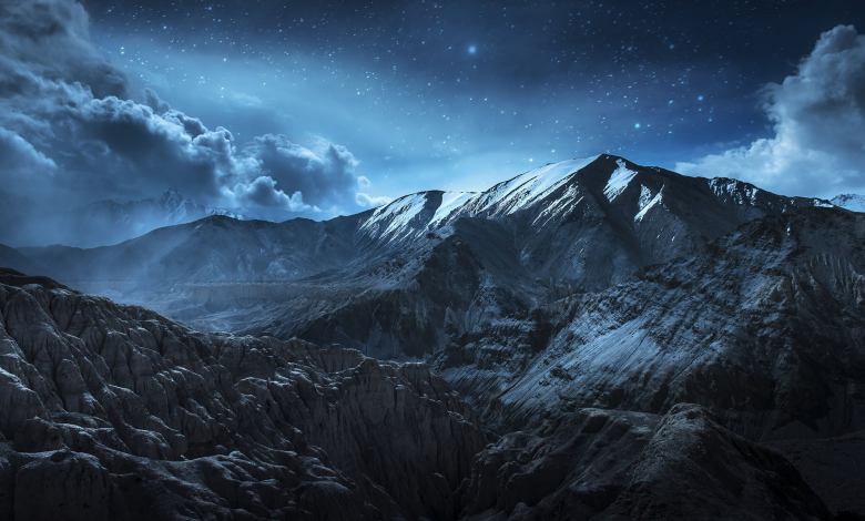 Mountains at Night