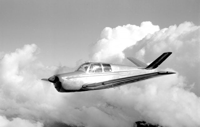 An early Beechcraft V-35 Bonanza