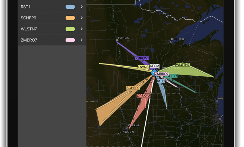 Procedure Selector on the Garmin Pilot App
