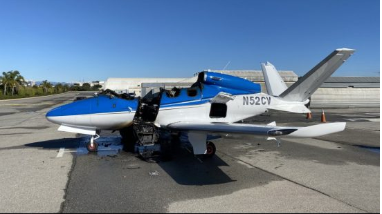 Cirrus Vision Jet after fire