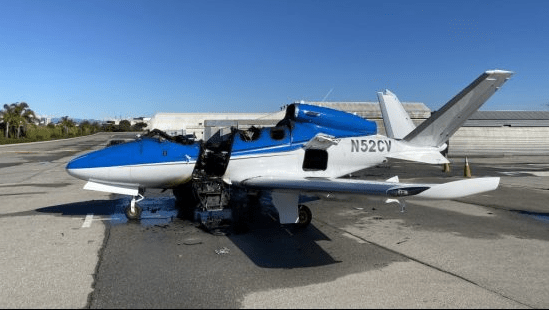 Cirrus Vision Jet after fire