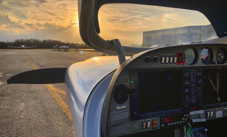A Diamond trainer operated by one of the three Falcon Flight Academy outlets in the Atlanta, Georgia, area.