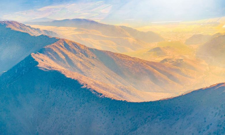 Aerial View of the Andes Mountains