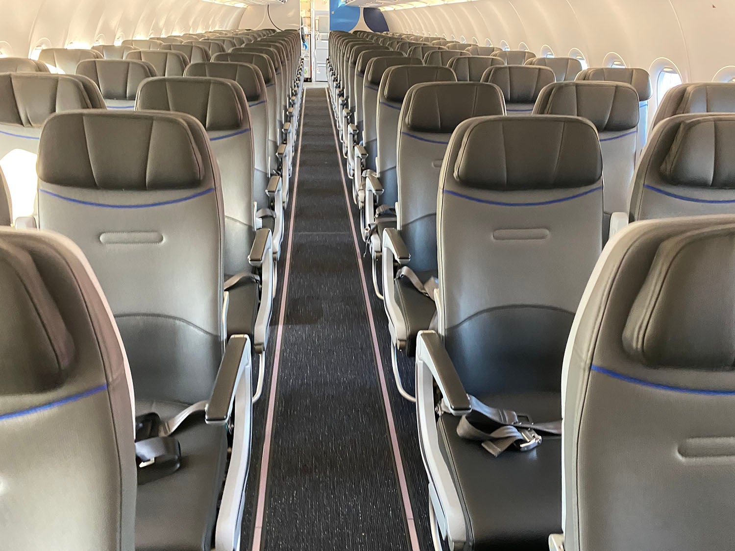 An empty airliner