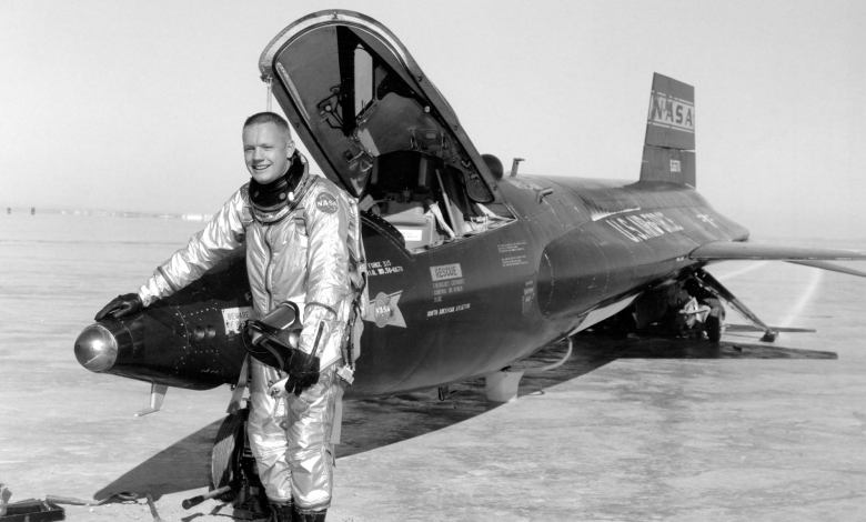 Neil Armstrong with a North American X-15