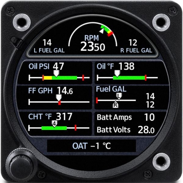 Garmin GI 275 engine information