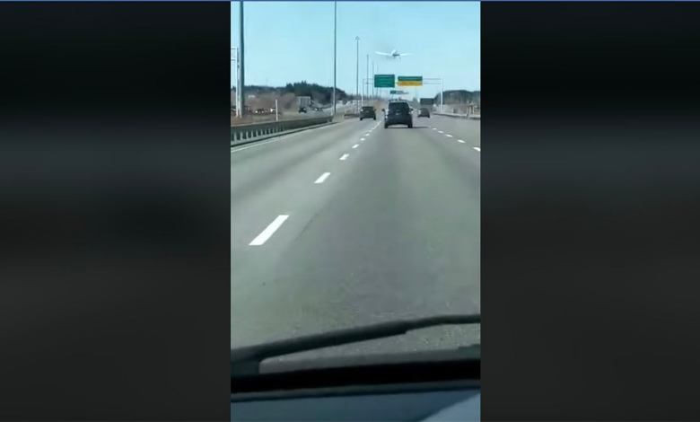 Video footage of a Cherokee making an emergency landing.