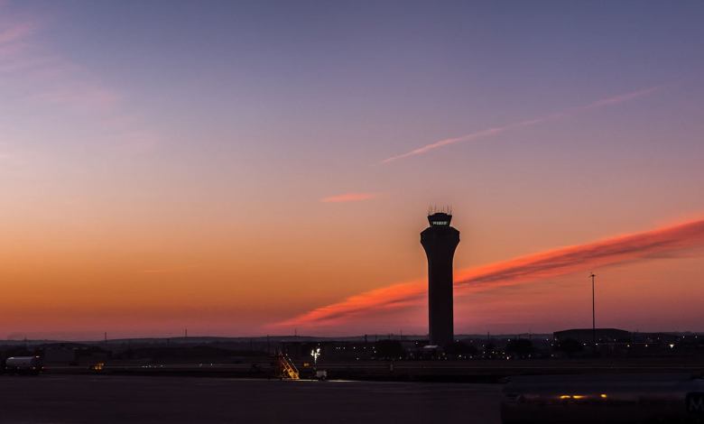 The Austin Bergstrom International Airport Air Traffic Control Tower