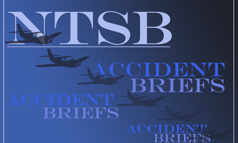 NTSB accident brief