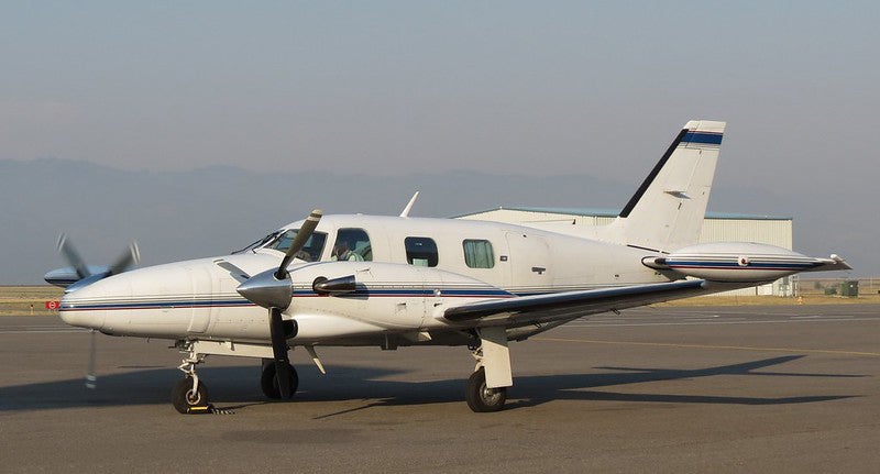 A Piper Cheyenne, similar to the plane in the incident. Photo By Greg Goebel via Flickr. (N-number removed)