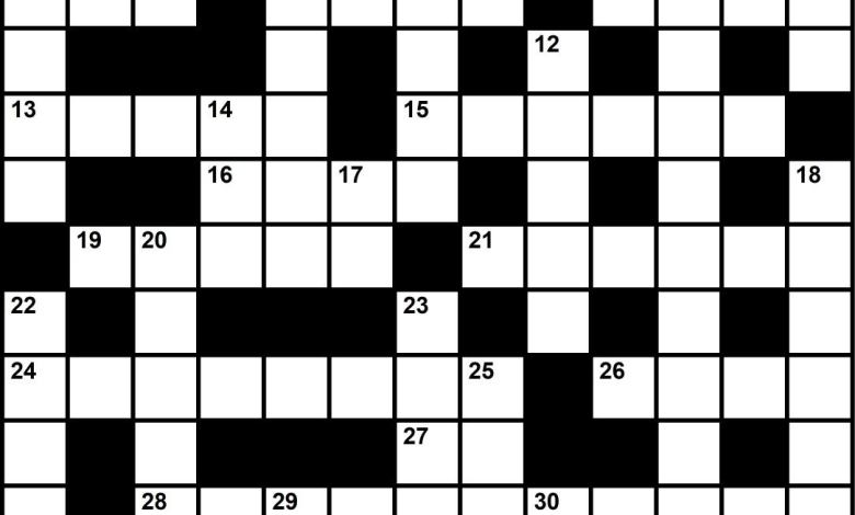 July 2020 Crossword